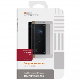 Защитное стекло InterStep FS Cover для Honor 8A, Black Frame