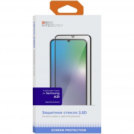 Защитное стекло для Samsung InterStep Full Screen Cover Galaxy A31, Черная рамка