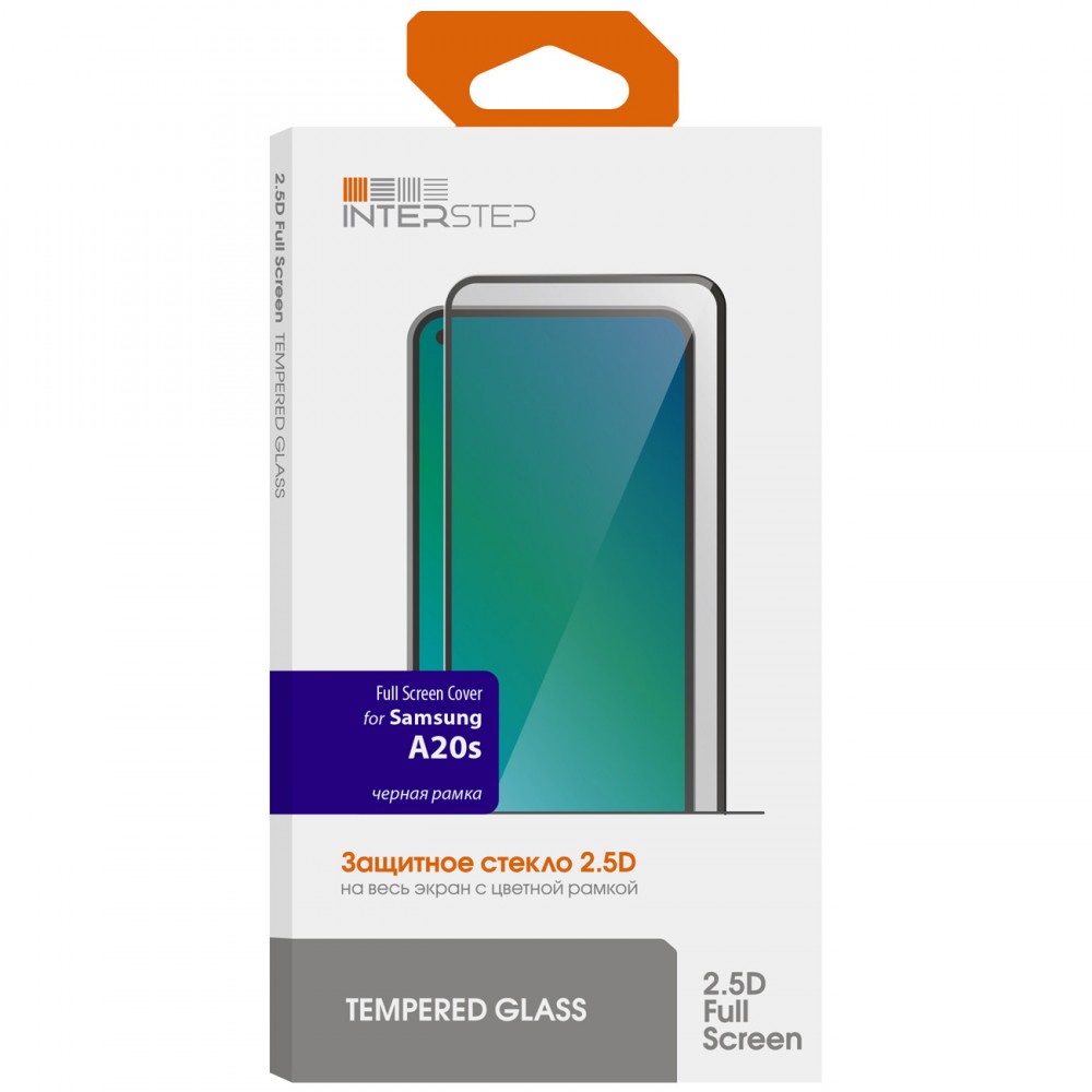 Защитное стекло для Samsung InterStep FSC для Galaxy A20s Black - купить по  низкой цене с доставкой по Москве из интернет-магазина Lostelecom