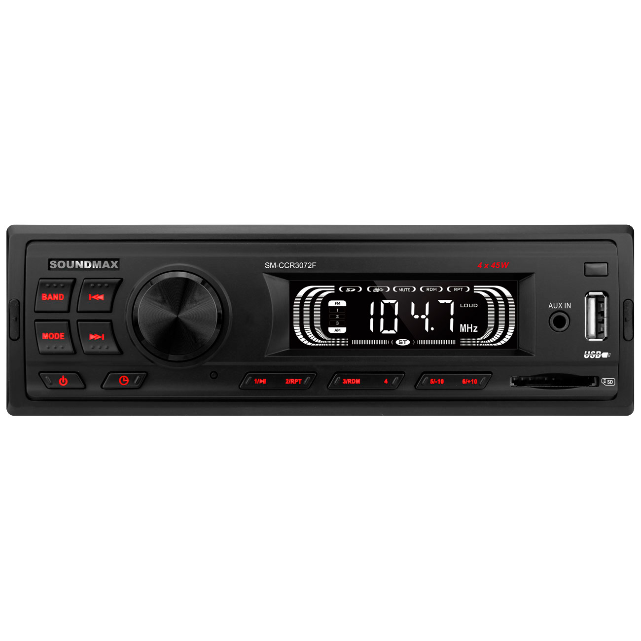 USB-Автомагнитола Soundmax SM-CCR3072F Black R - купить по низкой цене с  доставкой по Москве из интернет-магазина Lostelecom